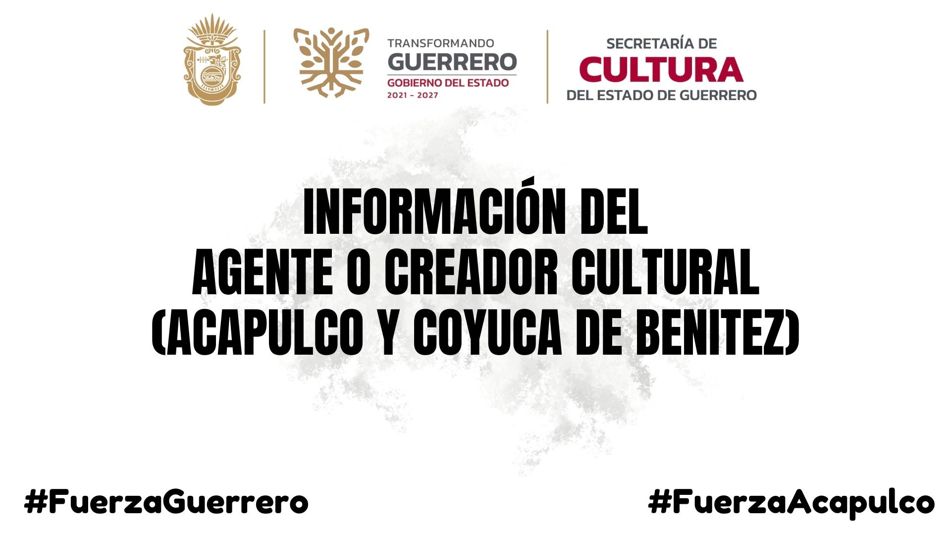 Información del Agente o Creador Cultural Guerrero