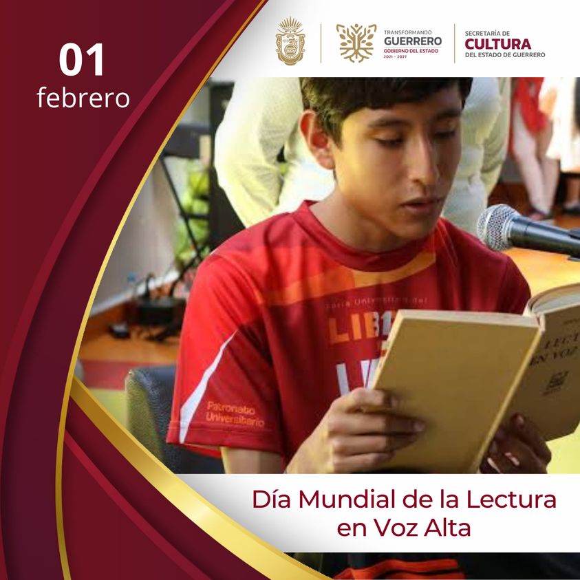 01 de Febrero Celebrando el Día Mundial de la Lectura en Voz Alta