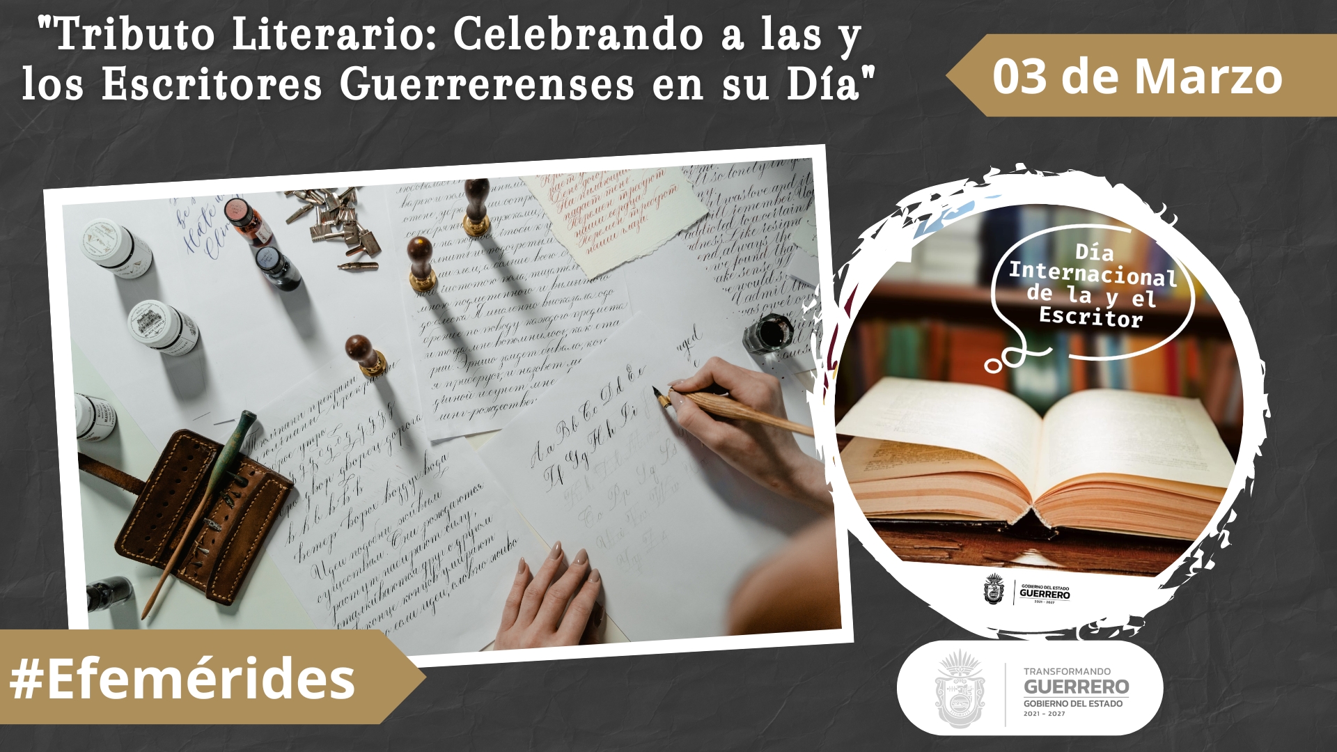 Tributo Literario Celebrando a las y los Escritores Guerrerenses en su Día