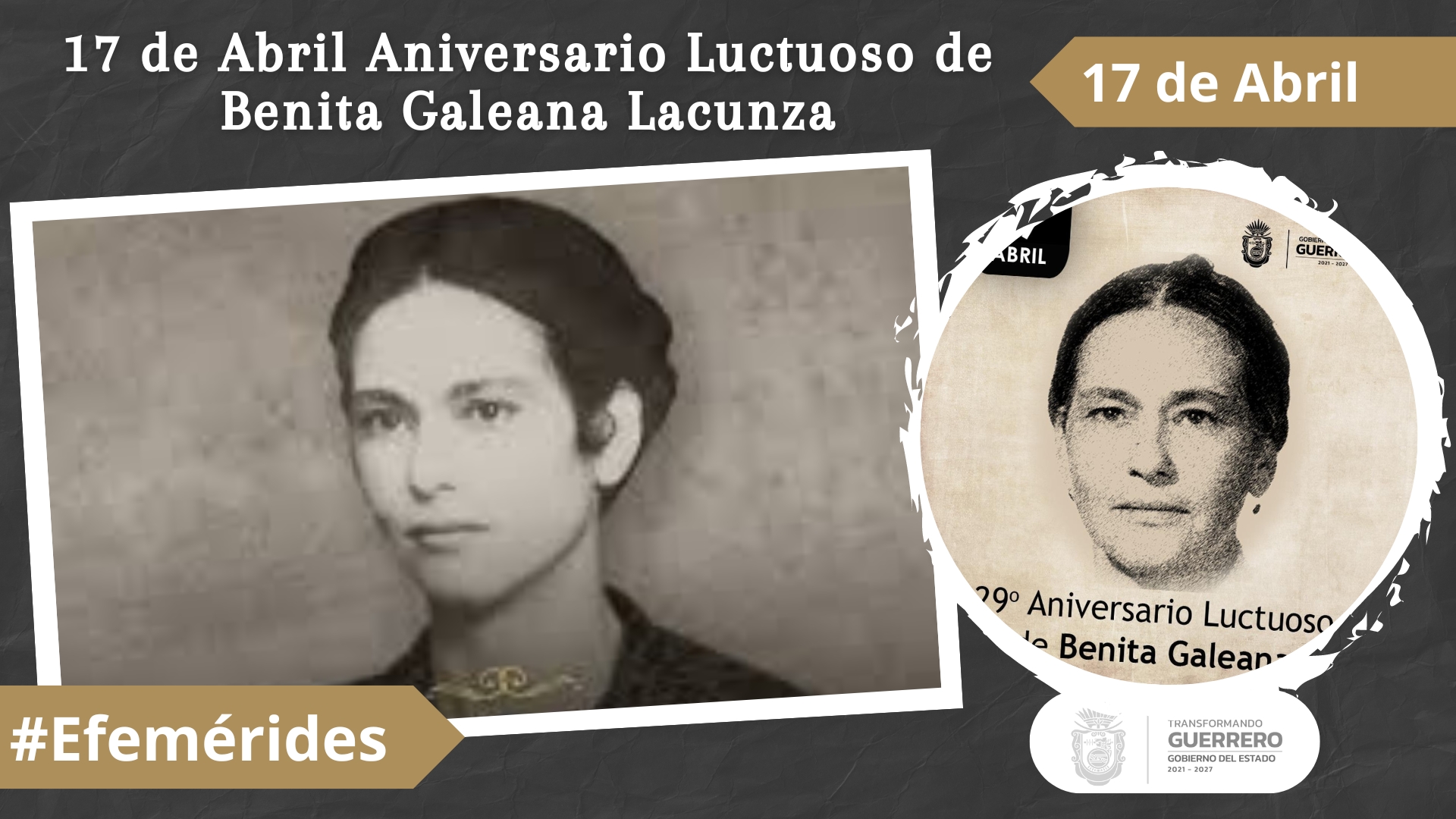 Aniversario Luctuoso de Benita Galeana Lacunza