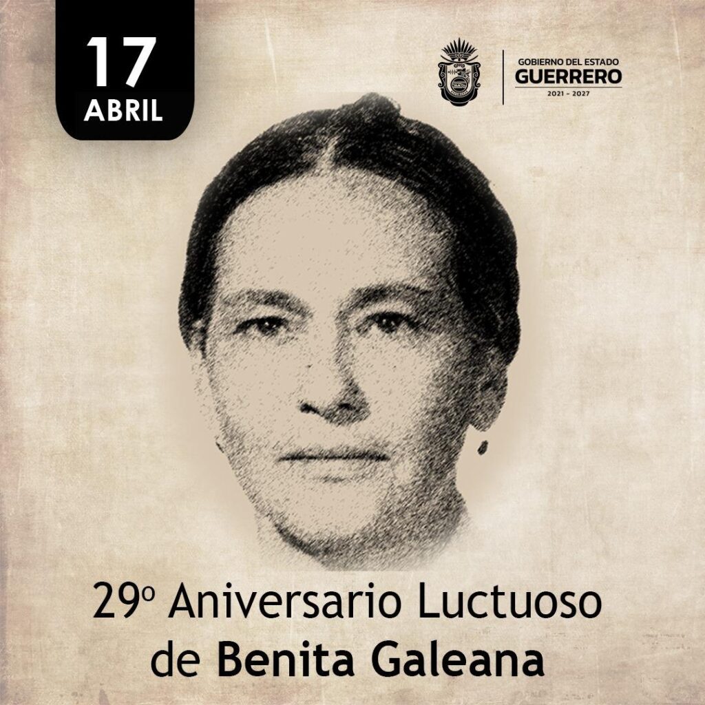 Aniversario Luctuoso de Benita Galeana Lacunza