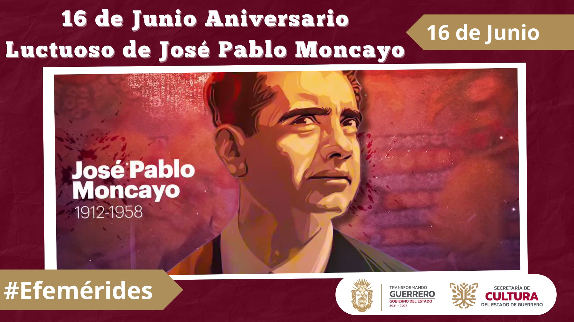 16 de Junio Aniversario Luctuoso de José Pablo Moncayo