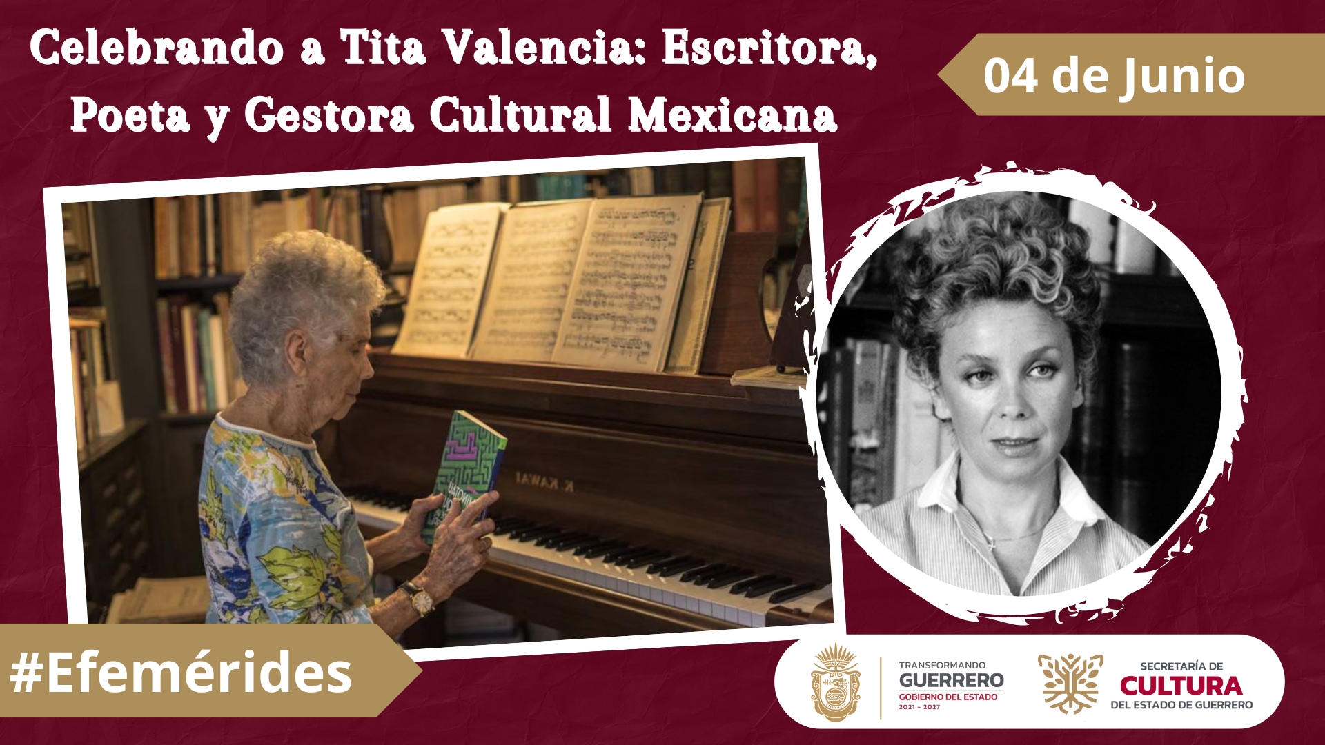 Celebrando a Tita Valencia Escritora, Poeta y Gestora Cultural Mexicana