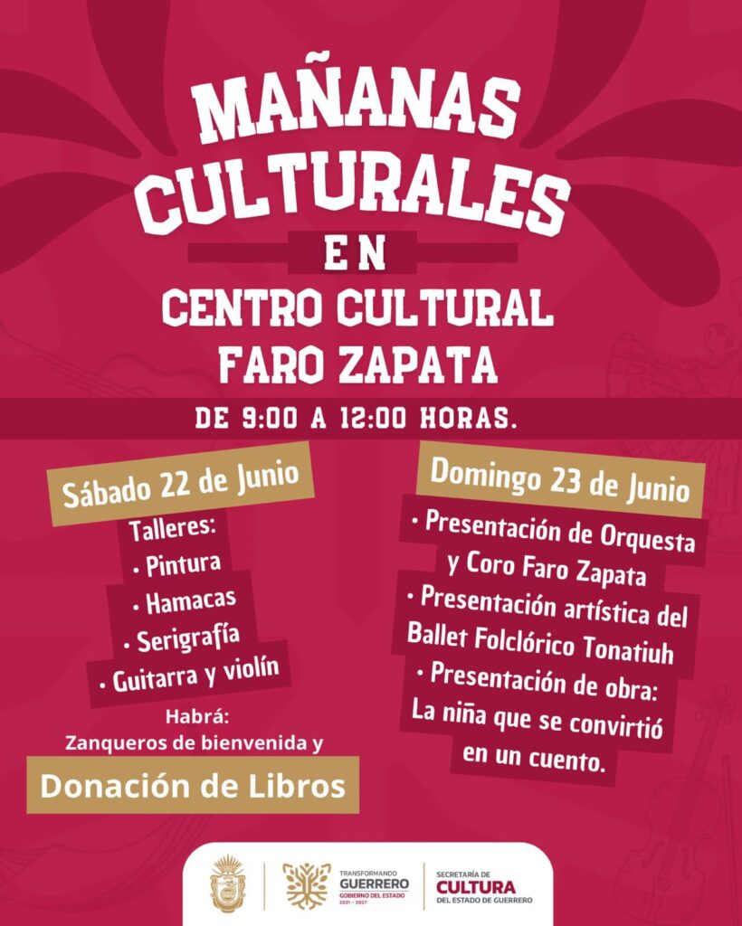 Mañanas Culturales en el Centro Cultural Faro Zapata de Acapulco