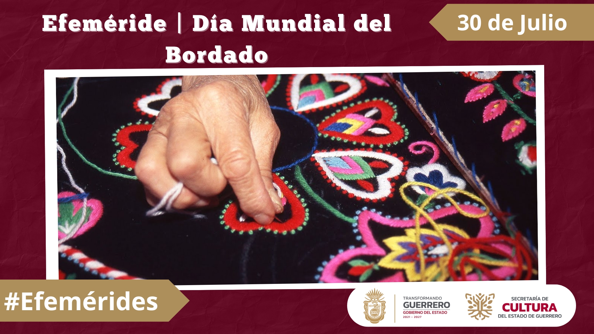 Efeméride Día Mundial del Bordado