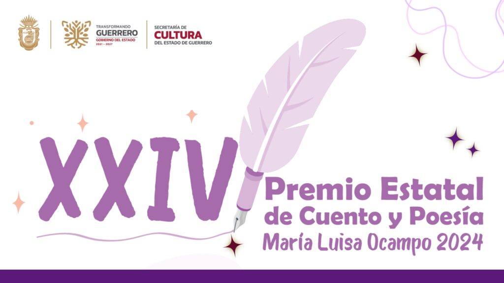 XXIV Premio Estatal de Cuento y Poesía María Luisa Ocampo 2024