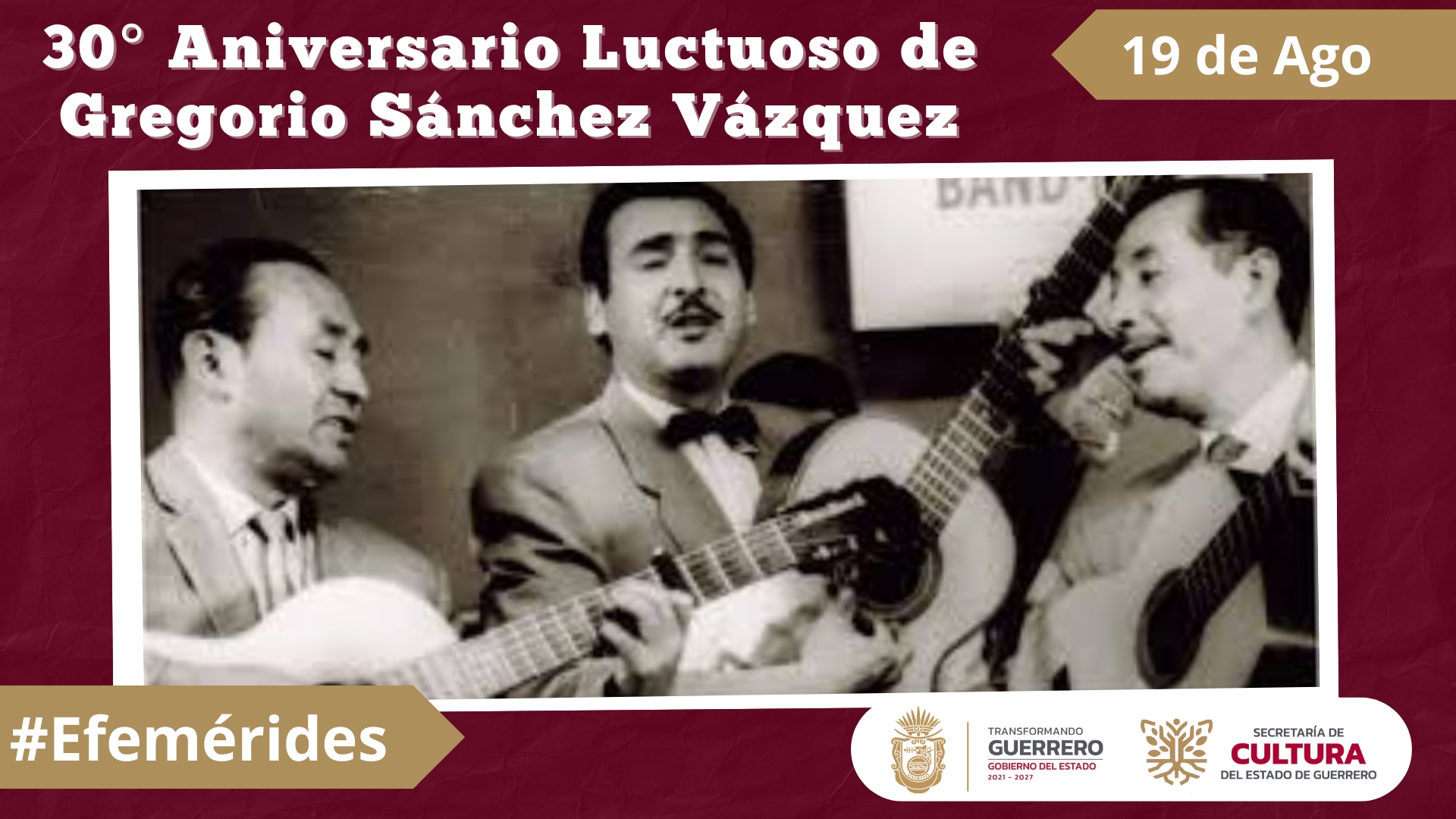 30° Aniversario Luctuoso de Gregorio Sánchez Vázquez