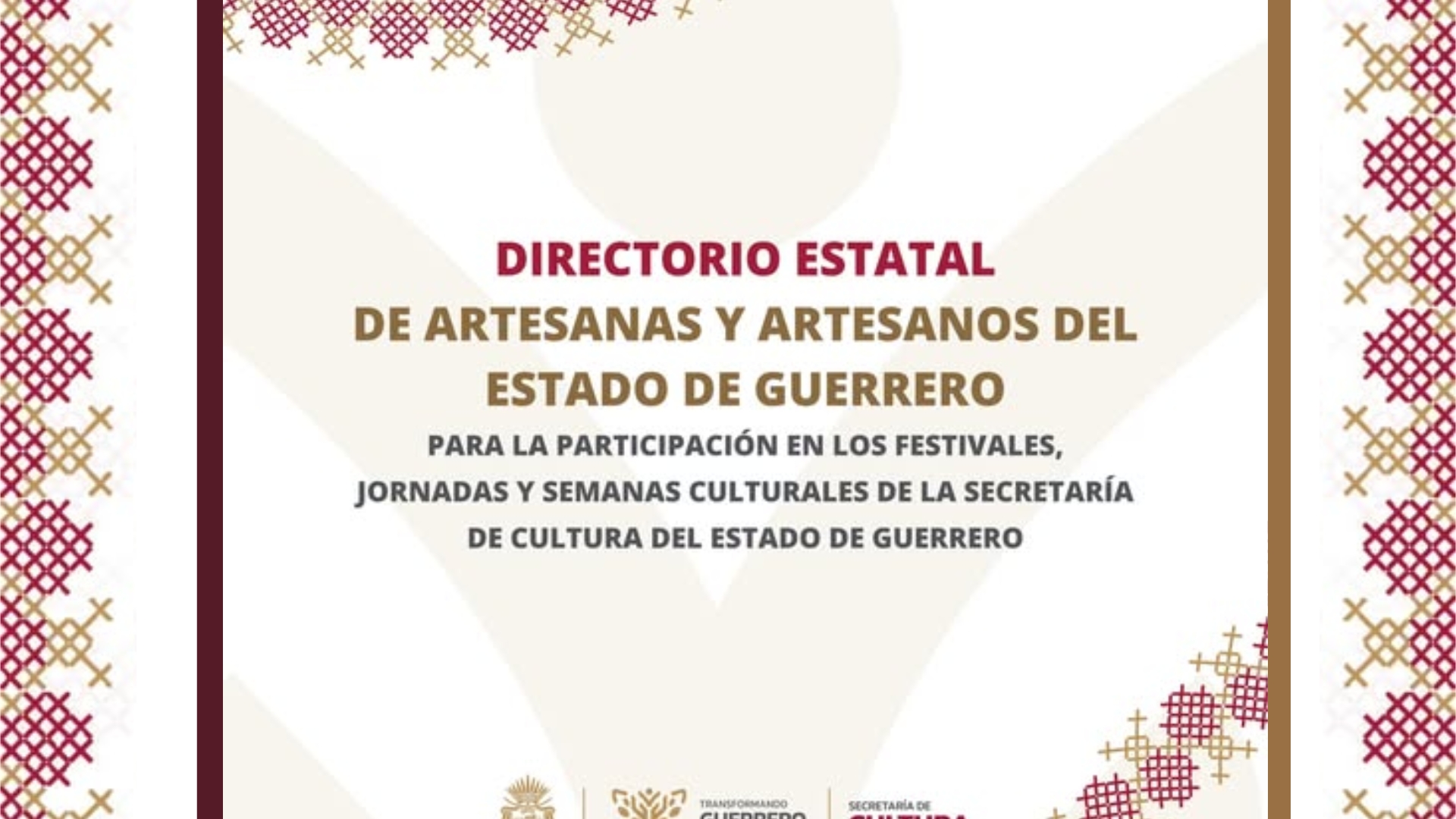 Únete al Directorio Estatal de Artesanas y Artesanos de Guerrero