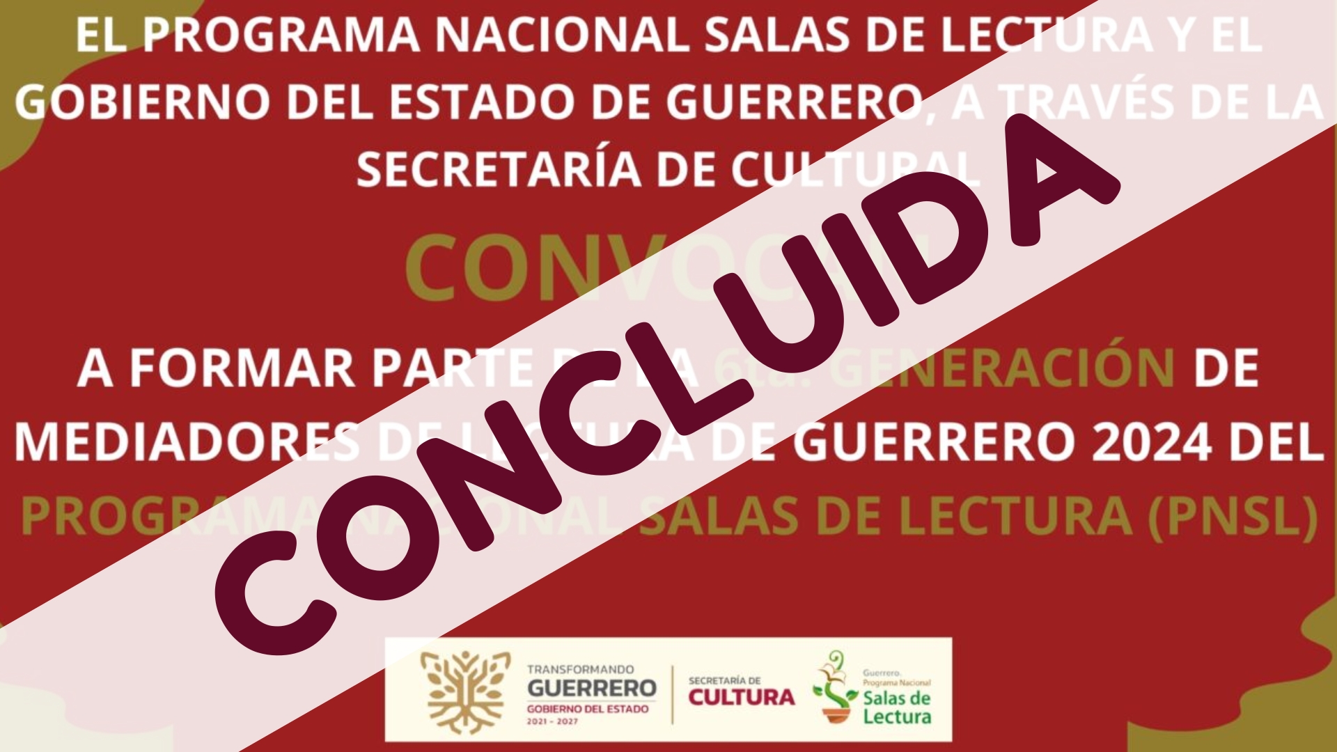 Mediadores de Lectura de Guerrero 2024 Concluida