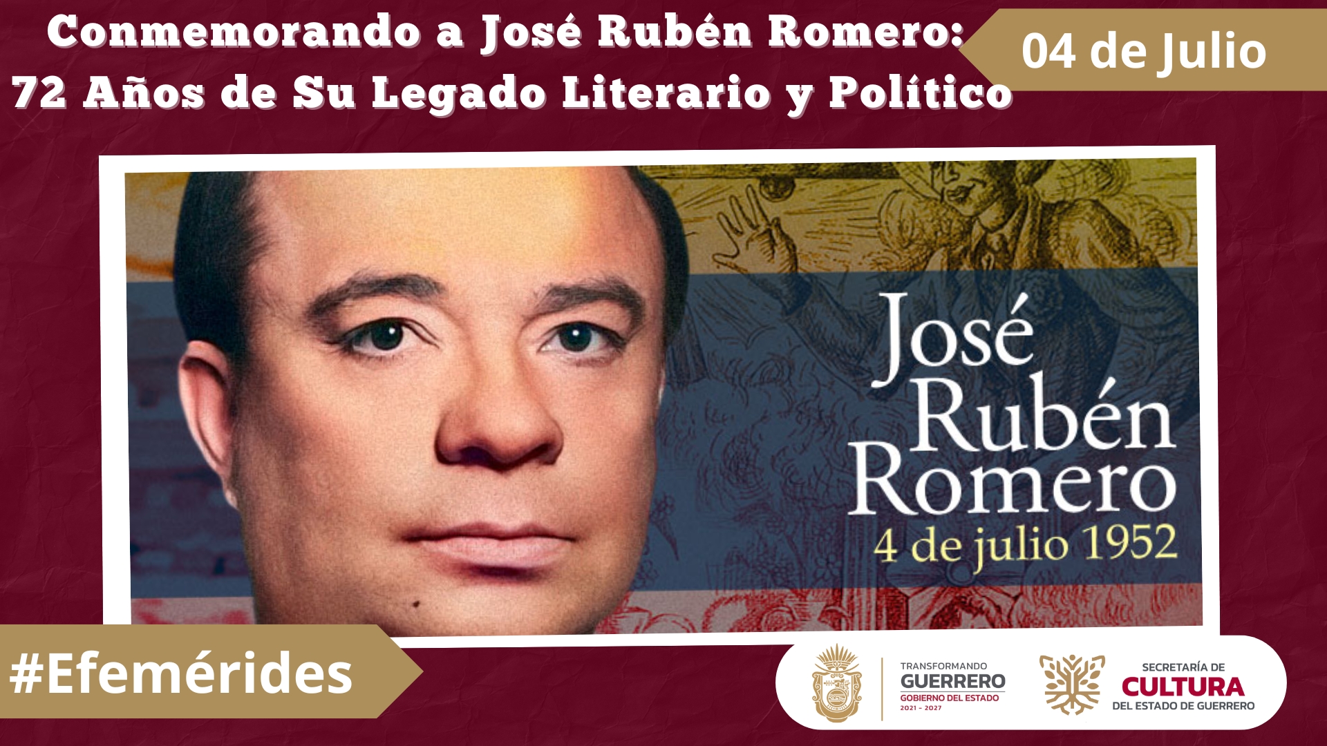 Conmemorando a José Rubén Romero 72 Años de Su Legado Literario y Político