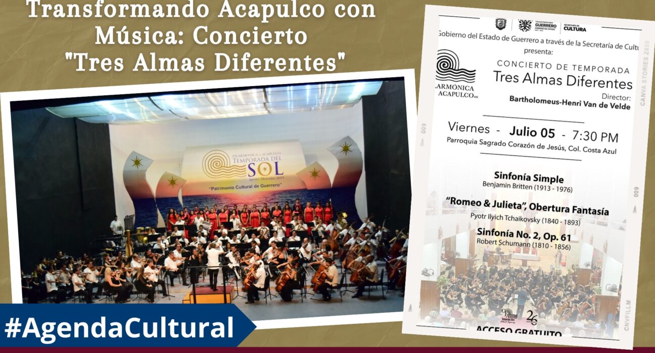 Transformando Acapulco con Música Concierto Tres Almas Diferentes